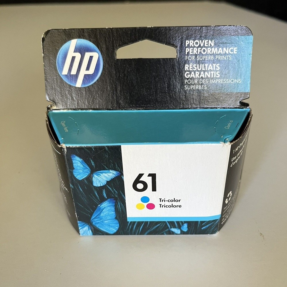 GENUINE HP 61 TRI-COLOR INK CARTRIDGE EXP. 02/2020